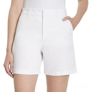 BNWT Gloria Vanderbilt 12 Classic White Chino Women's Shorts Classic Casual Chic